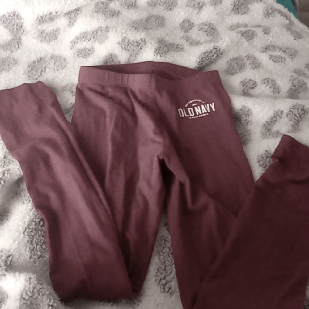 Old Navy mauve legings girls size L